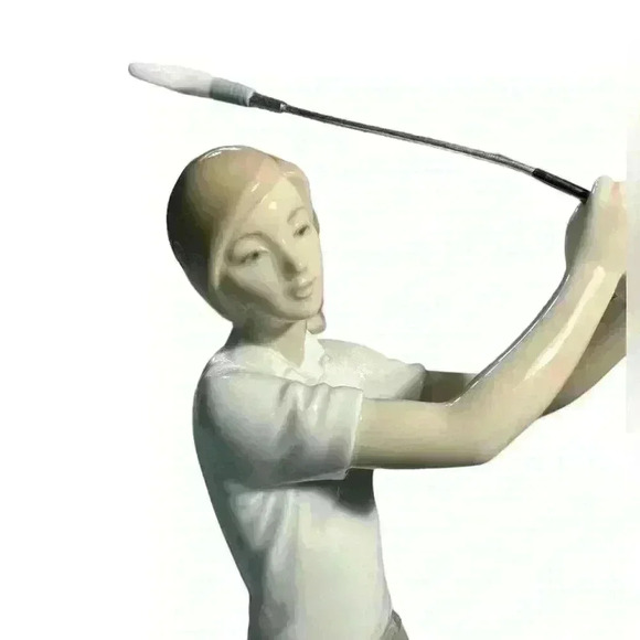 Vintage Lladró A Perfect Drive‎ #6550 Figurine Retired Golf Sculpture in Box - Picture 7 of 16